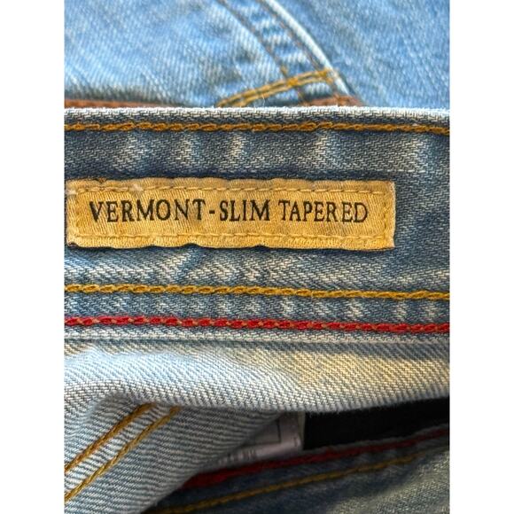 Guess Shorts Women 31 Blue Denim Vermont Slim Tapered Cut Off Summer Beach - Picture 6 of 8